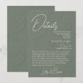 Save The Date FONDNESS | Wedding Details (Devant / Derrière)