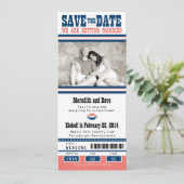 Save The Date Football Billet mariage Enregistrer la date (Debout devant)