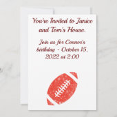 Save The Date Football Party Tailgate Fournitures Maroon Gold (Dos)