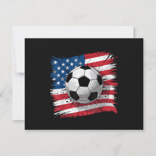 Save The Date Football patriotique hommes drapeau américain État