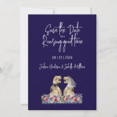 Save the Date for a Roaring Good Dinosaur Wedding (Devant)