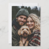 Save The Date Forest String Lights Floral Rustic Photo Wedding (Dos)