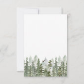 Save The Date Forêt de bois Photo Mariage Green (Dos)