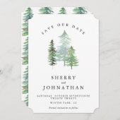 SAVE THE DATE FORÊT DE COULEUR D'EAU SAUVER LA DATE (Devant / Derrière)