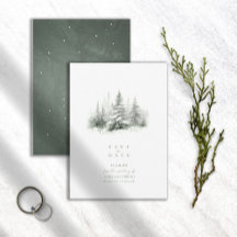 Forêt de mariage rustique d'hiver ID1049