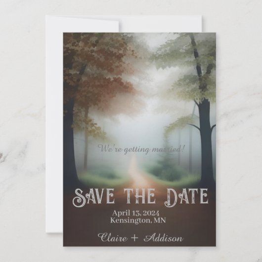 Save The Date Forêt de Misty (Devant)