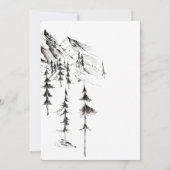 Save The Date Forêt dessinée à la main et mariage de destination (Dos)