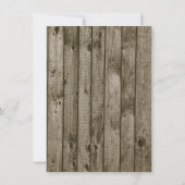 Save The Date Forêt d'hiver Deer Woodland Enregistrer la date (Dos)