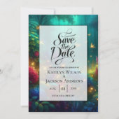 Save The Date Forêt enchantée de bijoux radiants Mariage (Devant)