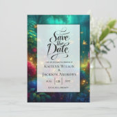 Save The Date Forêt enchantée de bijoux radiants Mariage (Debout devant)