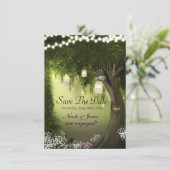 Save The Date Forêt enchantée de chêne Jardin Enregistrer la dat (Debout devant)