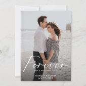 Save The Date Forever a une belle bague Photo Fiançailles Modern (Devant)