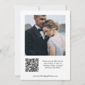 Save The Date Formal Antique Crest | Photo and QR Code (Dos)