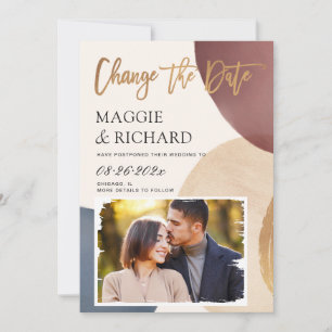 Save The Date Forme Abstraite artistique Photo Modifier la date