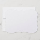 Save The Date Forme de support en script minimal moderne découpé (Dos)