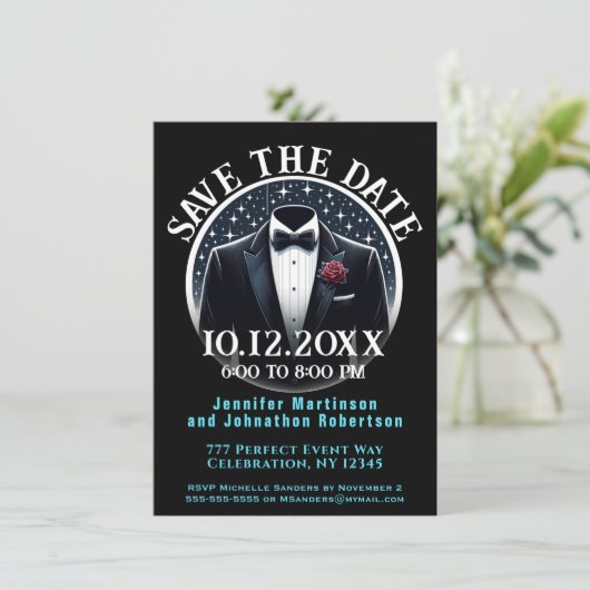 Save the date | Formel | Invitation Tuxedo (Debout devant)