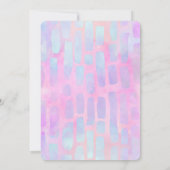 Save The Date Formes rectangulaires violettes et bleues sur Mari (Dos)