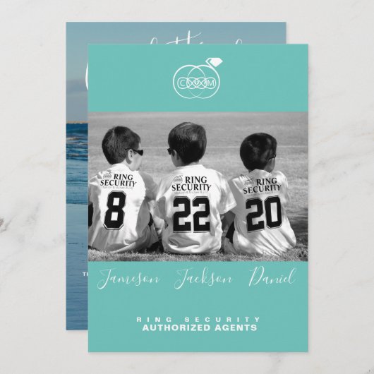 Save the Date Foto Kaarten (Voorkant / Achterkant)