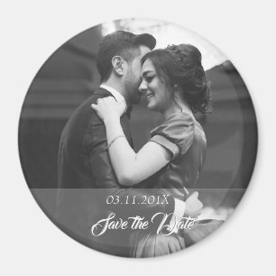 Save the date Fotomagneet met datum en foto Magneet