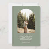 Save The Date Fougères Florales Mariage Épargnez la Date (Dos)