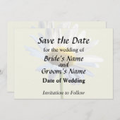 Save The Date Fournitures de mariage Daisy Shadow et Light (Devant / Derrière)