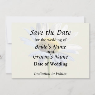 Save The Date Fournitures de Mariage de marguerite et d'ombre