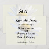 Save The Date Fournitures de mariage Fleur de marguerite ombre e (Devant / Derrière)