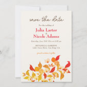 Save The Date Fraîcheur Citrus Foliage Mariage (Devant)