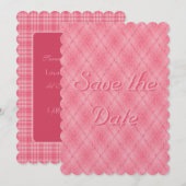 Save The Date Fraises dans la crème Enregistrer la date (Devant / Derrière)