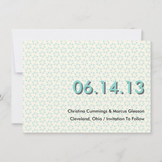 Save The Date Frame La Date Enregistrer La Date Annonces (Dos)
