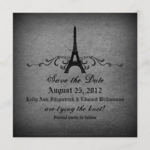 Save The Date Français vintage Sauvez la date