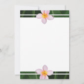 Save The Date Frangipani rose Plumeria Mariage Enregistrer La Da (Dos)
