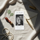 Save The Date Free Drinks Modern Romantic Photo Wedding