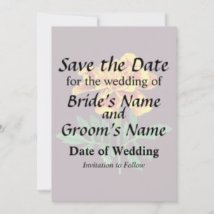 Save The Date French Marigold