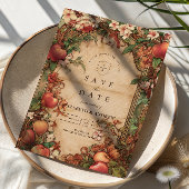 Save The Date Fresh Orchard Botanical Wedding