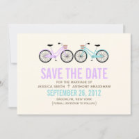 Fun Bicycles Mariage Enregistrer la date