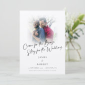 Save The Date Fun Come For Boze Photo Overlay Gay Mariage (Debout devant)