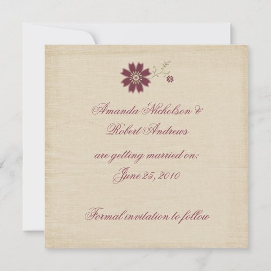 Save The Date Fun Cute Stripes Dots Enregistrer La Date (Dos)