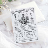 Save The Date Fun Décontracté et mignon Enregistrer la photo Dat
