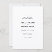 Save The Date Fun mariage mignon couple (Dos)