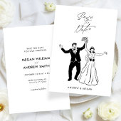 Save The Date Fun mariage mignon couple