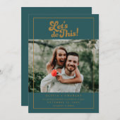 Save The Date Fun Retro Let’s Do This Photo (Devant / Derrière)