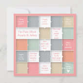 Save The Date Fun Whimsical Infographie Photo Enregistrer la dat (Devant)