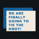 Save The Date Funny Bold Moderne Cobalt Blue Typographie Mariage<br><div class="desc">Funny Bold Moderne Cobalt Blue Typographie Mariage Enregistrer la date</div>