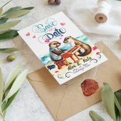 Save The Date Funny Couple Otter Mariage