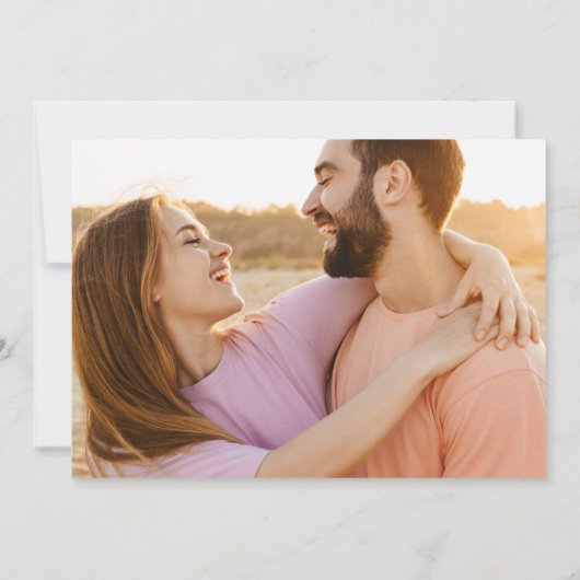 Save The Date Funny Free Cake Fleurs sauvages mariage Enregistre (Dos)