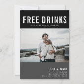 Save The Date Funny Free Dracks Mariage photo (Devant)