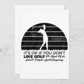 Save The Date funny golf sayings golfing quote (Devant / Derrière)