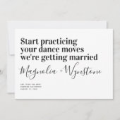 Save The Date Funny Mariage de typographie moderne (Devant)