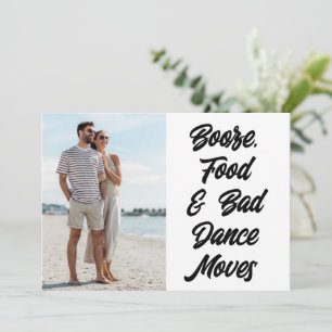 Save The Date Funny Modern Photo Wedding Enregistrer la date